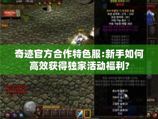 奇迹官方合作特色服:新手如何高效获得独家活动福利? 奇迹官方合作特色服:新手如何高效获得独家活动福利?