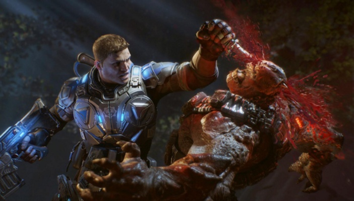 《战争机器4》惊爆：超燃超级处决，对手血虐瞬间！