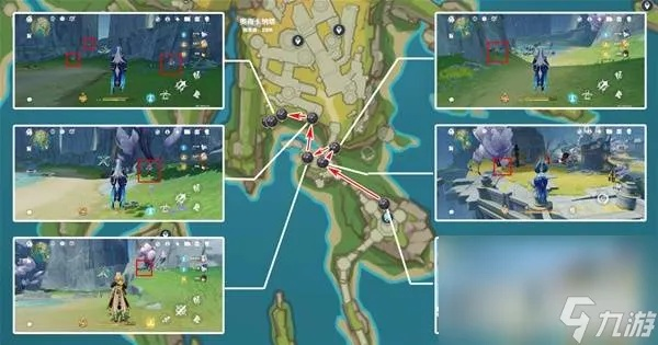 《原神》紫英采集攻略：枯叶村路线详解，一网打尽稀有资源