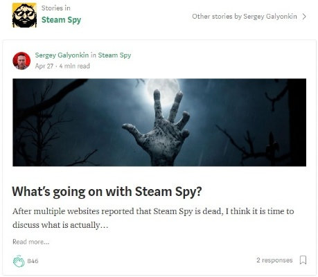 Steam Spy关闭内幕:创始人炮轰V社引发行业热议 Steam Spy关闭内幕:创始人炮轰V社引发行业热议